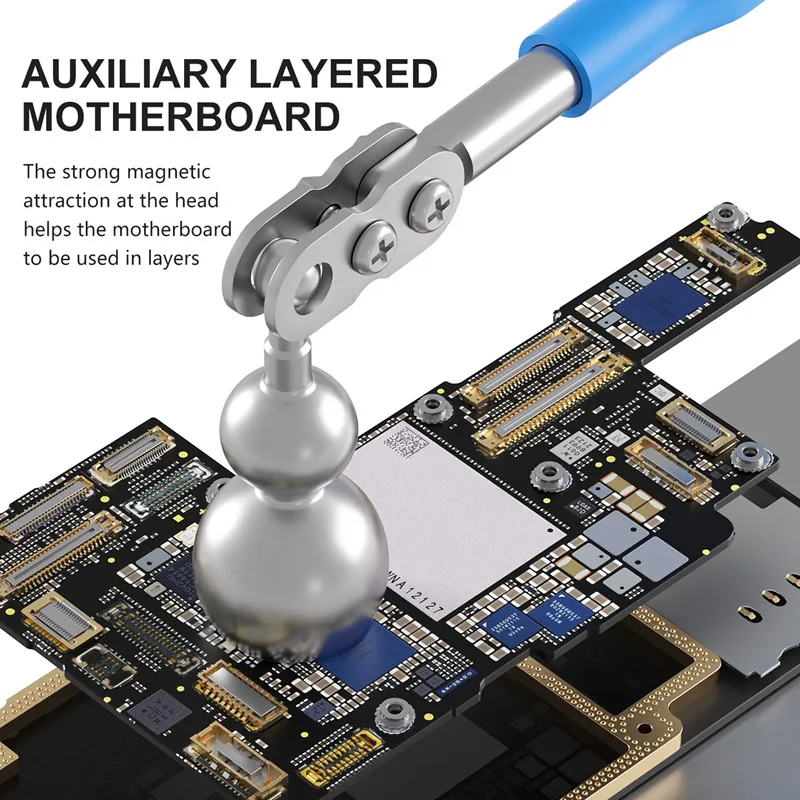 MaAnt M099 340° Rotatable Explosion-Proof Stratifier with Strong Magnetic Head for Motherboard Layering Repair Anti-Slip Handle
MaAnt M099 340° Rotatable Explosion-Proof Stratifier with Strong Magnetic Head for Motherboard Layering Repair Anti-Slip Handle