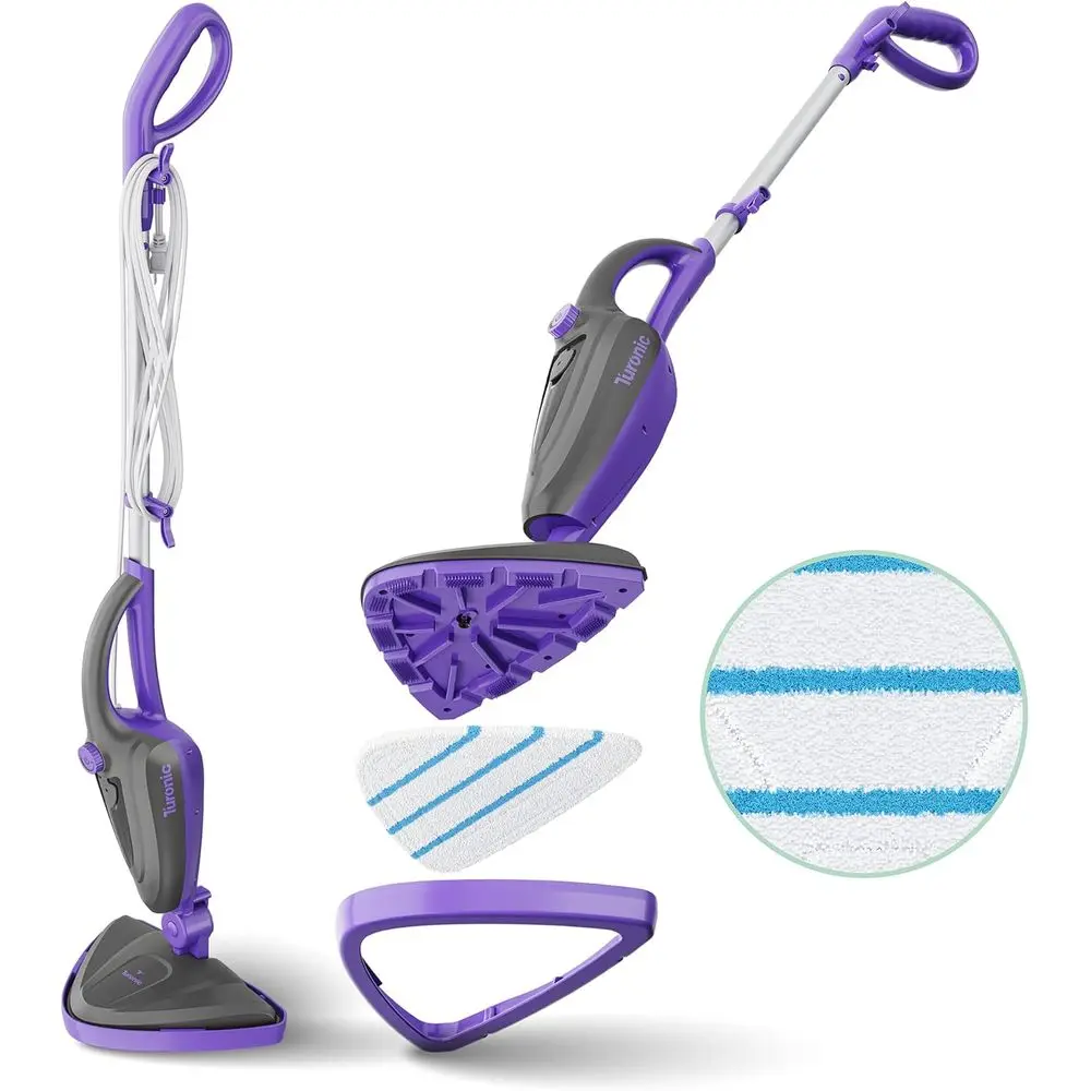 ST3 10-in-1 Steam Mop - 1500W loor Steamer with Detachable Handle, 110°C Steam, 25-Min Runtime, Handheld Cleaner or Tile, Grout,
ST3 10-in-1 Steam Mop - 1500W loor Steamer with Detachable Handle, 110°C Steam, 25-Min Runtime, Handheld Cleaner or Tile, Grout,