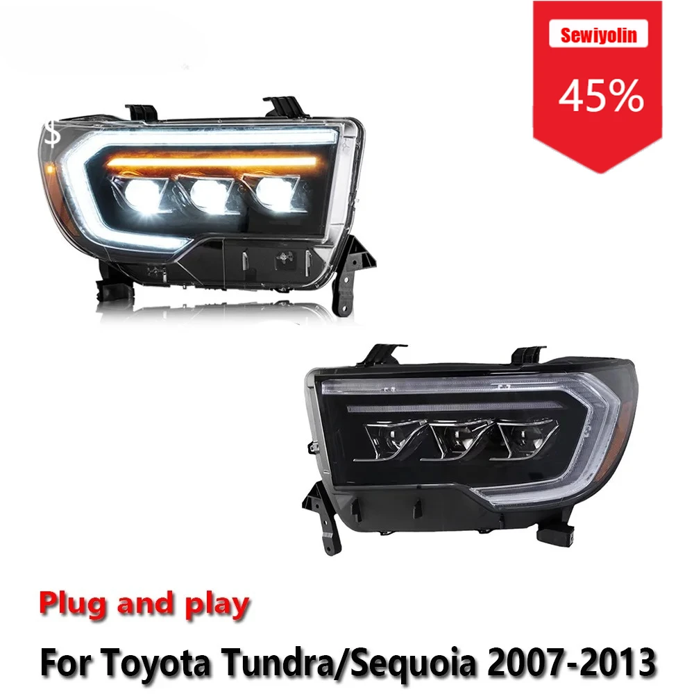 Sewiyolin автомобильные светодиодные фары в сборе для Toyota Tundra/Sequoia 2007-2013 противотуманные фары DRL тормозной указатель поворота Plug and Play
Sewiyolin автомобильные светодиодные фары в сборе для Toyota Tundra/Sequoia 2007-2013 противотуманные фары DRL тормозной указатель поворота Plug and Play