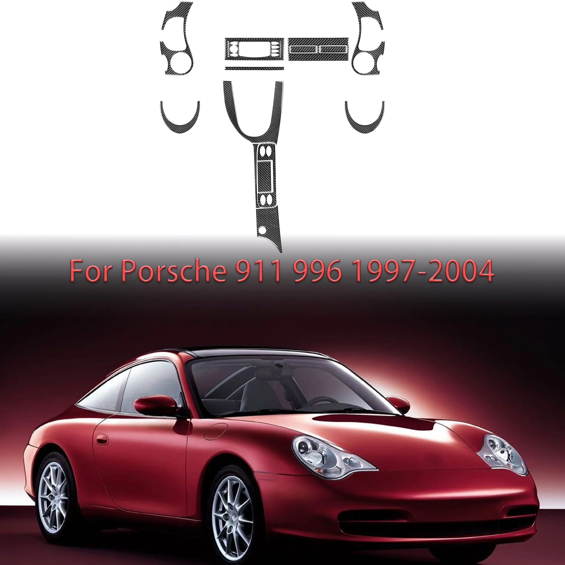 Car Air Vent Speakers Central Control Panel Kit Carbon Fiber Accessories Interior Cover Stickers For Porsche 911 996 1997-2004
Car Air Vent Speakers Central Control Panel Kit Carbon Fiber Accessories Interior Cover Stickers For Porsche 911 996 1997-2004