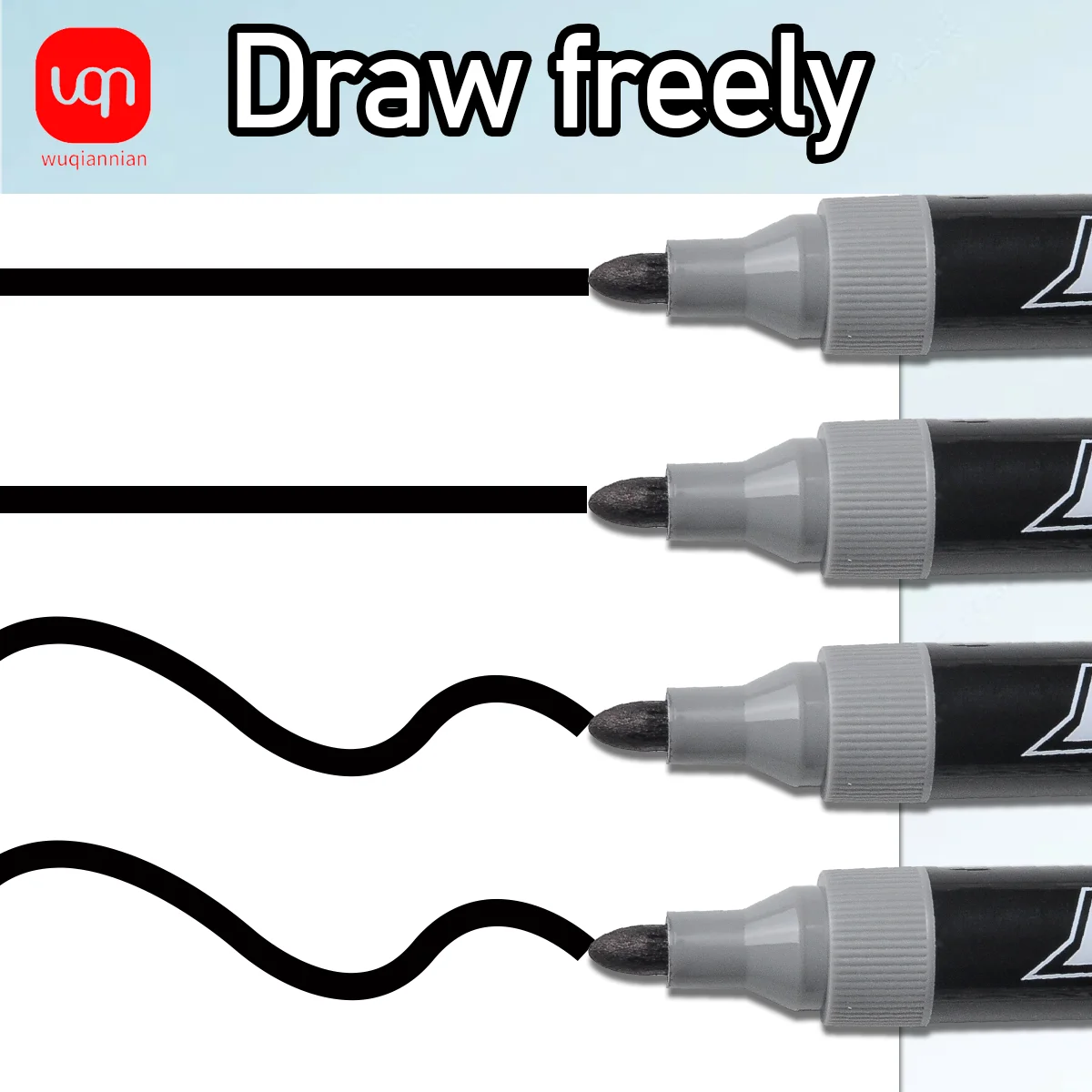 Набор высококачественных черных маркеров WQN-3/6/12 шт. с водостойкими чернилами для шин, DIY-росписи, быстрой маркировки, канцелярские принадлежности
Набор высококачественных черных маркеров WQN-3/6/12 шт. с водостойкими чернилами для шин, DIY-росписи, быстрой маркировки, канцелярские принадлежности