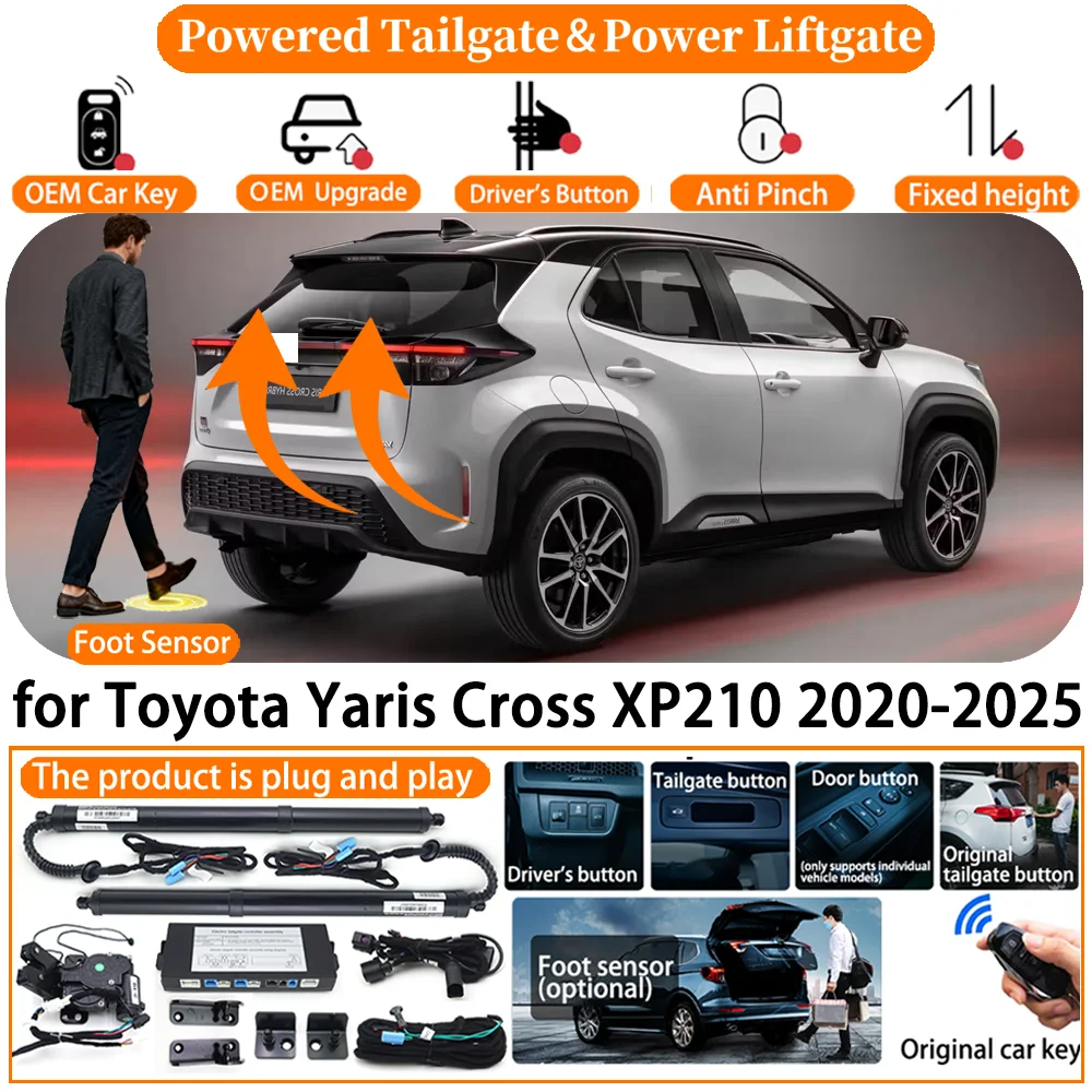 Car Smart Powered Tailgate system for Toyota Yaris Cross XP210 2020 2021 2022 2023 2024 2025 Auto Electric Power Tailgate kit
Car Smart Powered Tailgate system for Toyota Yaris Cross XP210 2020 2021 2022 2023 2024 2025 Auto Electric Power Tailgate kit