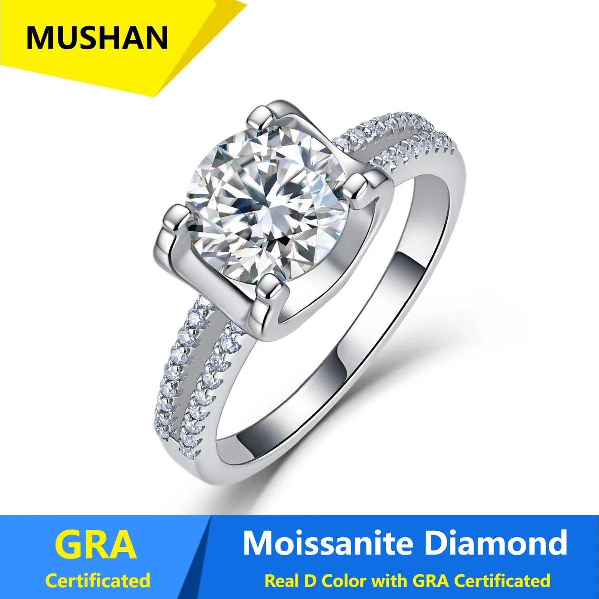 MUSHAN Luxury Jewelry 925 Sterling Silver Ring Band Women GRA Certificated Moissanite Diamond Emerald D Color Rings Fine Jewelry
MUSHAN Luxury Jewelry 925 Sterling Silver Ring Band Women GRA Certificated Moissanite Diamond Emerald D Color Rings Fine Jewelry