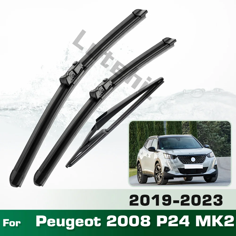 Для Peugeot 2008 P24 MK2 2019-2023 стеклоочиститель с левым рулем, комплект щеток переднего и заднего стеклоочистителя, щетки для лобового стекла 24 "16" 12"
Для Peugeot 2008 P24 MK2 2019-2023 стеклоочиститель с левым рулем, комплект щеток переднего и заднего стеклоочистителя, щетки для лобового стекла 24 "16" 12"