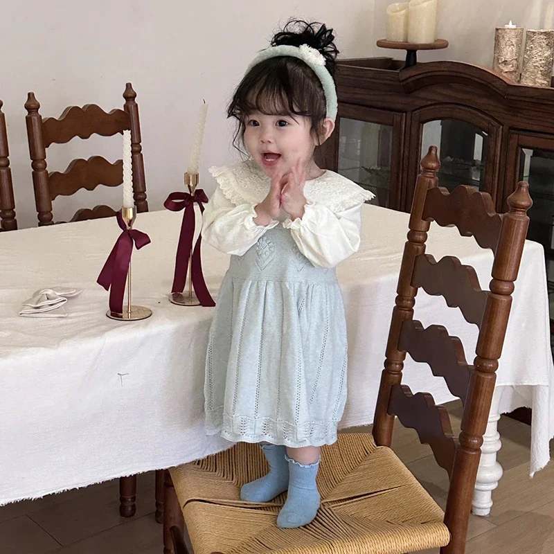 Вязаное платье для девочек 1-5 лет, новая летняя одежда для малышей, вязаное платье-бретелька с вышивкой, хлопковая модная одежда для малышей
Вязаное платье для девочек 1-5 лет, новая летняя одежда для малышей, вязаное платье-бретелька с вышивкой, хлопковая модная одежда для малышей