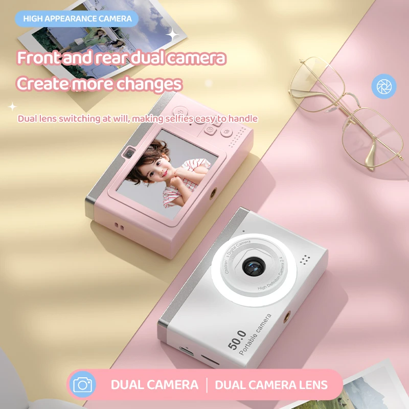 New High-definition Digital Camera For Students Portable For Travel Capable Of Taking Selfies And Uploading To Mobile Phones
New High-definition Digital Camera For Students Portable For Travel Capable Of Taking Selfies And Uploading To Mobile Phones