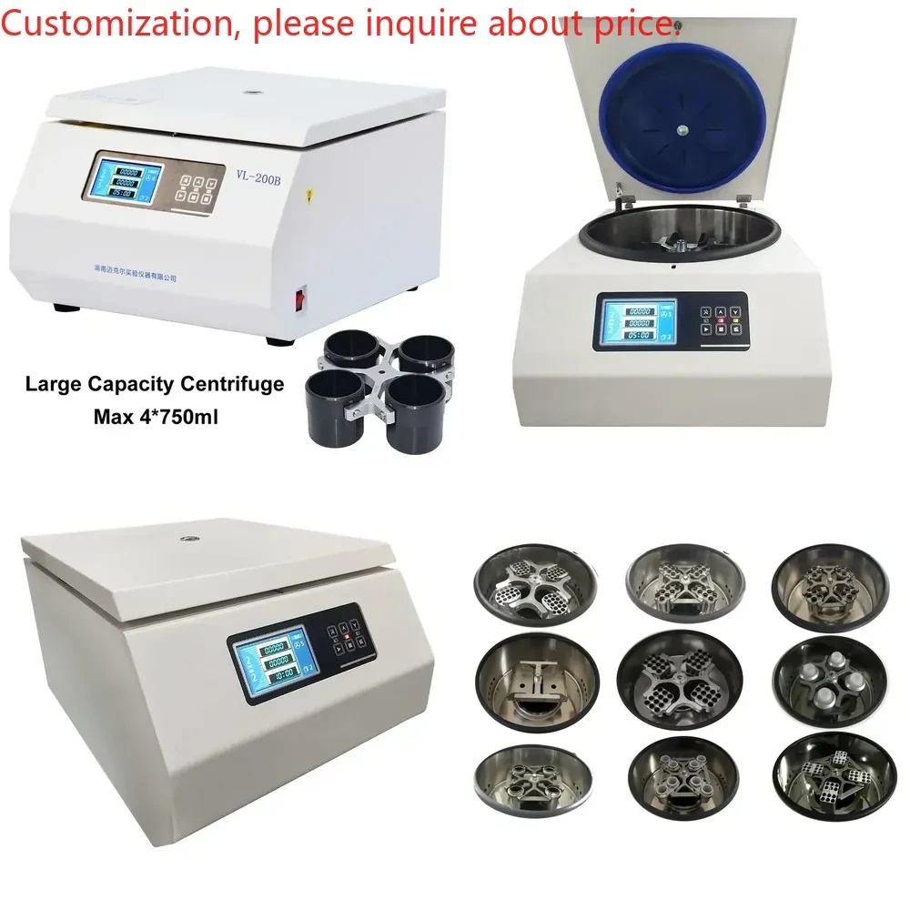 High-Speed 4x750 Tabletop Laboratory Centrifuge 10 Curves Speed Protection Angel Rotor Swing Bucket Laboratory Centrifuge
High-Speed 4x750 Tabletop Laboratory Centrifuge 10 Curves Speed Protection Angel Rotor Swing Bucket Laboratory Centrifuge