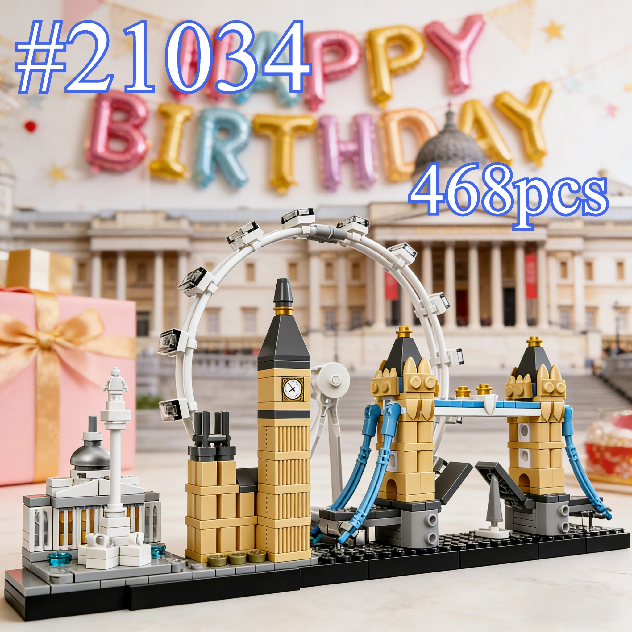 Конструктор «Здания Лондона» 21034, 468 деталей, совместимый с Lego, идеально подходит для рождественских подарков.
Конструктор «Здания Лондона» 21034, 468 деталей, совместимый с Lego, идеально подходит для рождественских подарков.