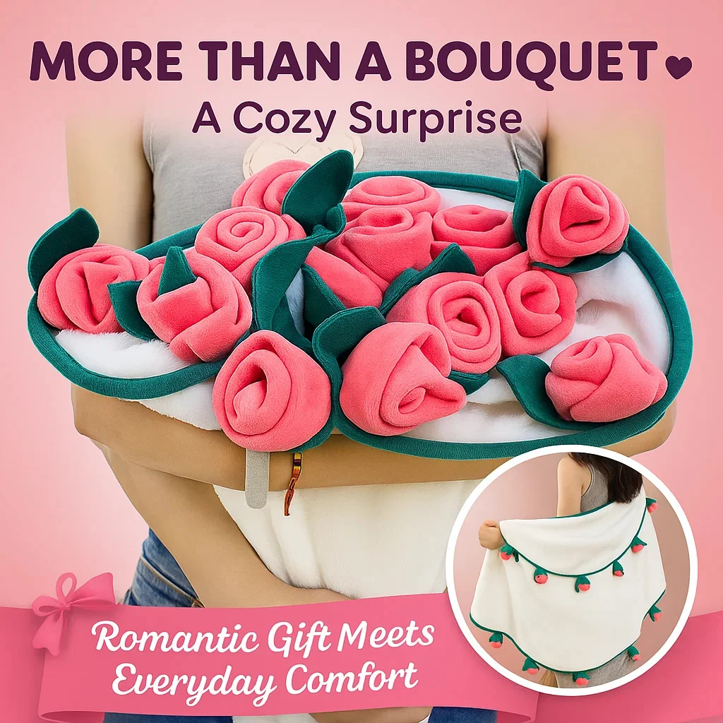 Romantic Rose Bouquet Plush Blanket for Valentine's Day Gift for Girlfriend Wife Mom Wedding Anniversary Decoration
Romantic Rose Bouquet Plush Blanket for Valentine's Day Gift for Girlfriend Wife Mom Wedding Anniversary Decoration