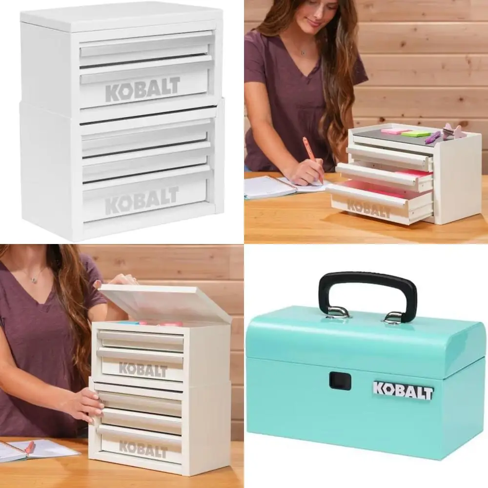 Компактный розовый ящик для хранения инструментов с 2 ящиками для организованных рабочих мест
Компактный розовый ящик для хранения инструментов с 2 ящиками для организованных рабочих мест