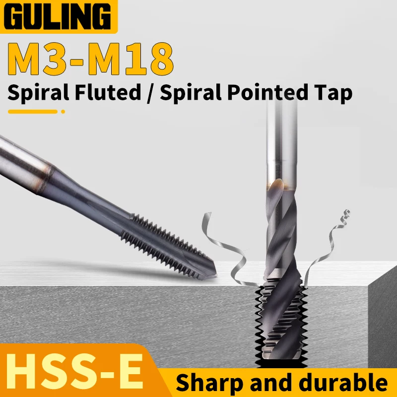 TAIWAN Original GULING JIS Standard 8888 8889 Spiral Fluted/Pointed Tap M3-M18 Machine Thread TapsX0.5/0.7/0.8/1/1.25/1.75/2/2.5
TAIWAN Original GULING JIS Standard 8888 8889 Spiral Fluted/Pointed Tap M3-M18 Machine Thread TapsX0.5/0.7/0.8/1/1.25/1.75/2/2.5