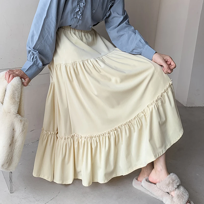 2024 New Autumn Winter Women High Waist Slim Long Skirt High Quality Korean Fashion Patchwork Big Hem Vintage Velvet Skirt
2024 New Autumn Winter Women High Waist Slim Long Skirt High Quality Korean Fashion Patchwork Big Hem Vintage Velvet Skirt