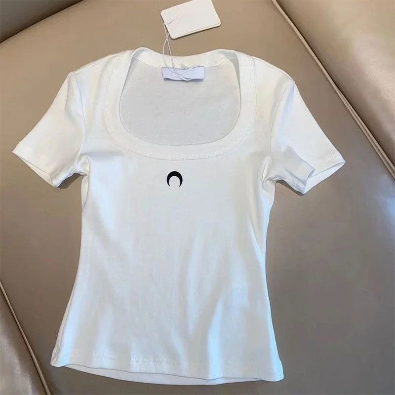 Moon Print Slim Fit U Neck Short Sleeve T Shirt Women Ins Fashion Casual Top
Moon Print Slim Fit U Neck Short Sleeve T Shirt Women Ins Fashion Casual Top