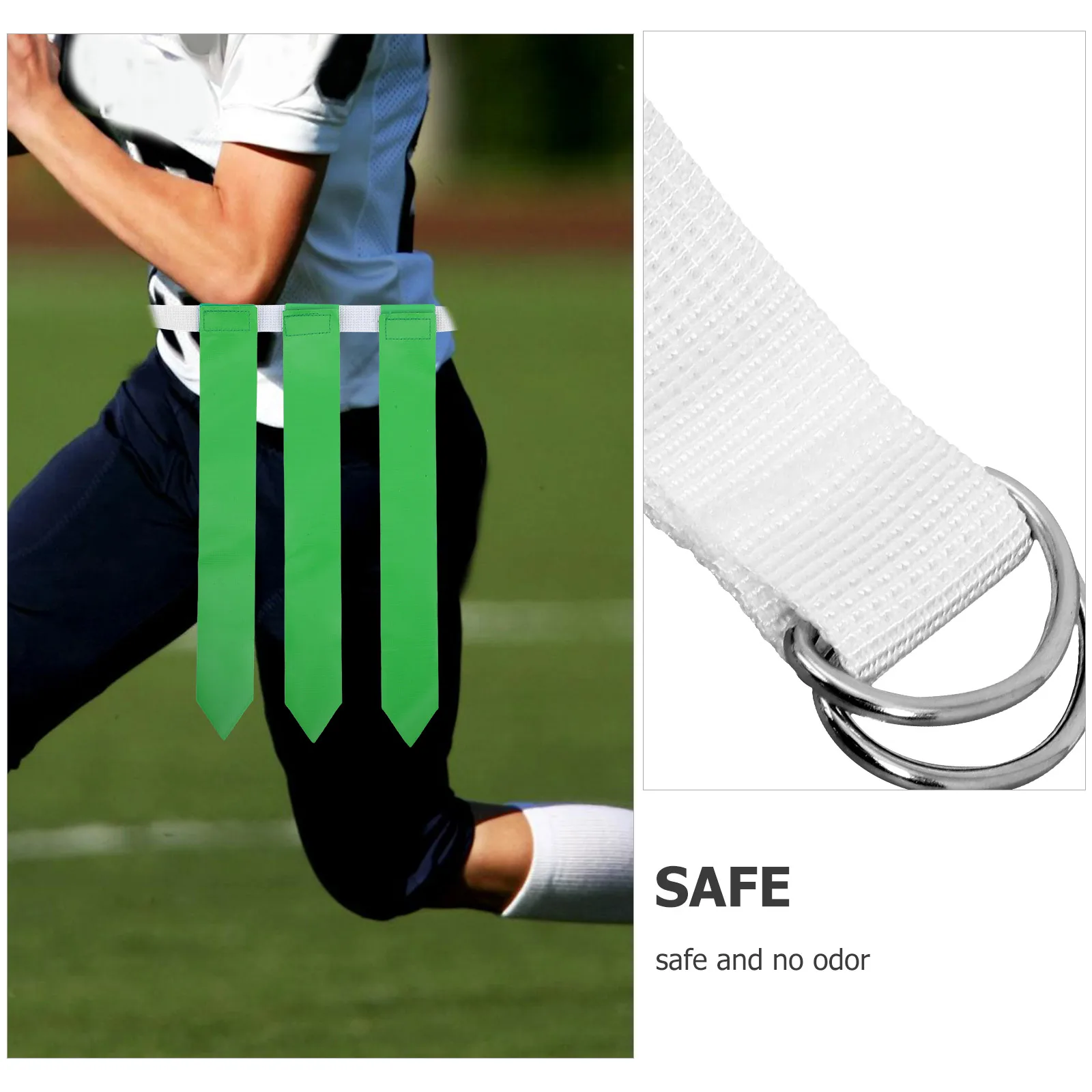 2pcs Football Flag Belt Adjustable Rugby Waist Belt Wear-Resistant Pvc Pp Material Bright Color Team Marker Outdoor Sports
2pcs Football Flag Belt Adjustable Rugby Waist Belt Wear-Resistant Pvc Pp Material Bright Color Team Marker Outdoor Sports