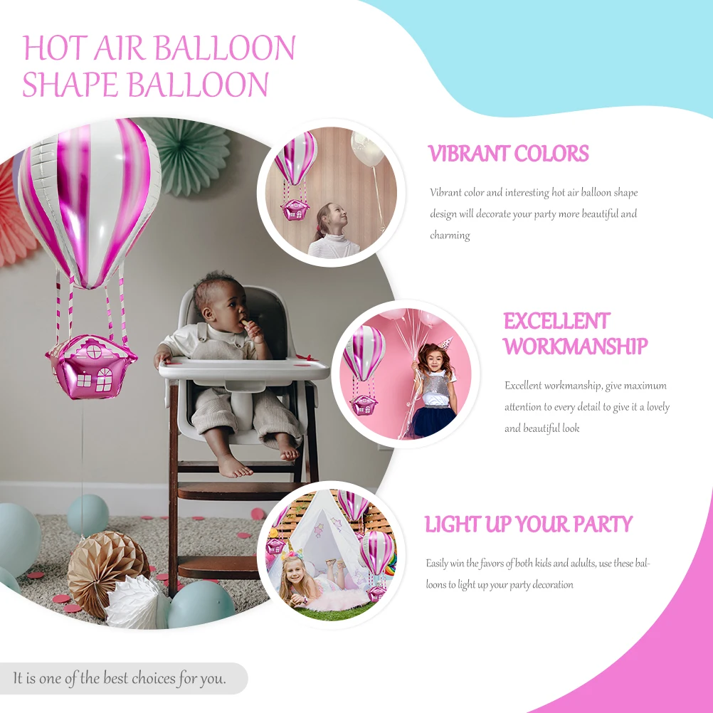 10pcs Hot Air Balloon Aluminum Foil Kids Birthday Party Decorative Balloons Wedding Event Supplies Lightweight Helium Foil
10pcs Hot Air Balloon Aluminum Foil Kids Birthday Party Decorative Balloons Wedding Event Supplies Lightweight Helium Foil