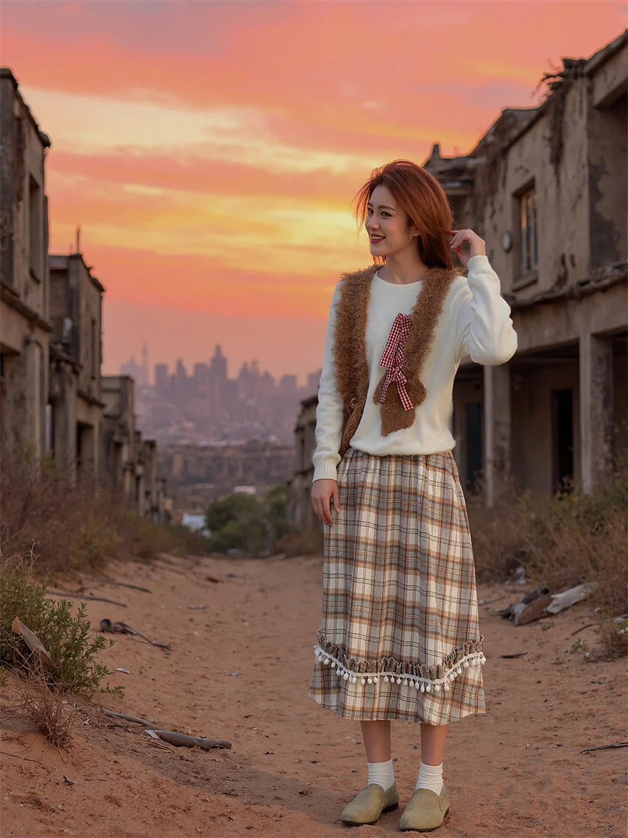 Plaid Midi Skirts Womens Simple Patchwork Pleats Ruffle Mesh High Waist Elegant Flowy Chic Layered Modern Chiffon Chain
Plaid Midi Skirts Womens Simple Patchwork Pleats Ruffle Mesh High Waist Elegant Flowy Chic Layered Modern Chiffon Chain