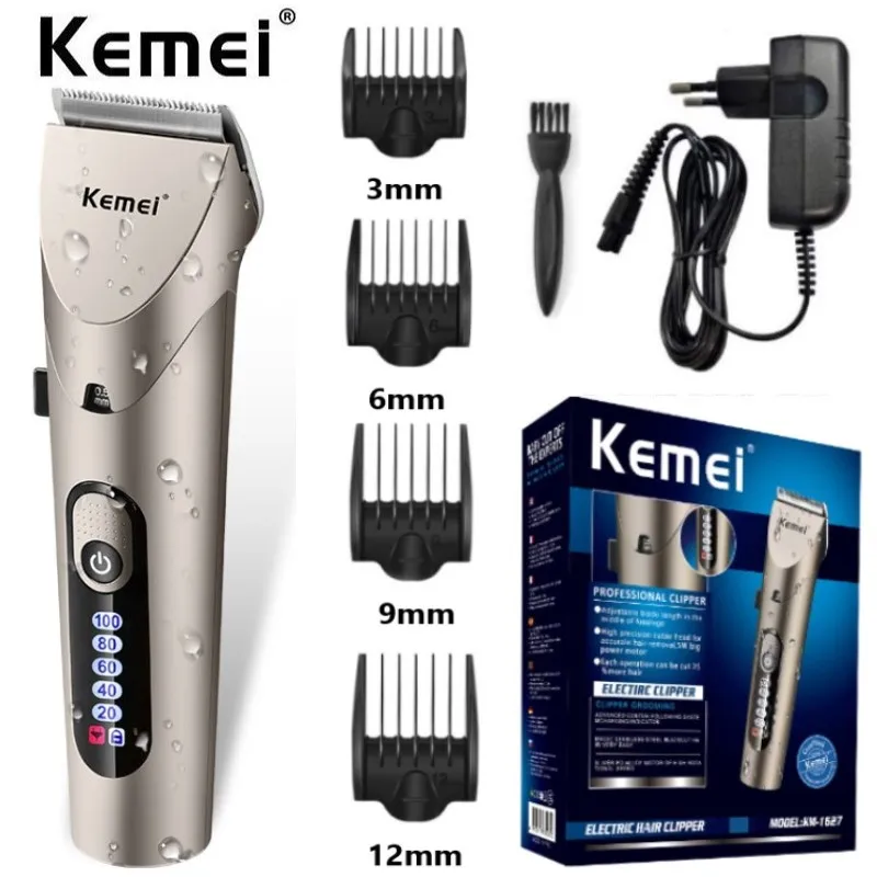Kemei Professional Hair clipper Cord or Cordless Use Barber Hair Trimmer Rechargeable Electric Hair Cutting Machine
Kemei Professional Hair clipper Cord or Cordless Use Barber Hair Trimmer Rechargeable Electric Hair Cutting Machine