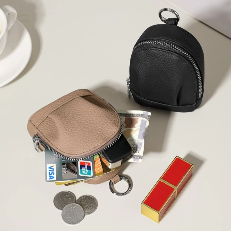 Fashion PU Leather Mini Coin Purse with Metal Keyring Portable Earphones Lipstick Zipper Coin Purse Women's Card & Cash Wallet
Fashion PU Leather Mini Coin Purse with Metal Keyring Portable Earphones Lipstick Zipper Coin Purse Women's Card & Cash Wallet