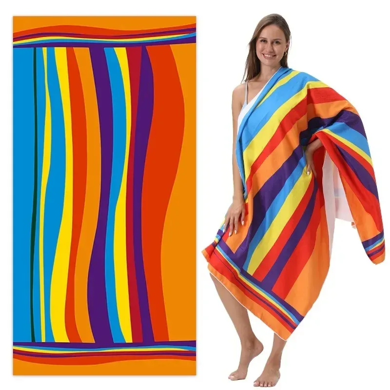 1Pc Colorful Wave Pattern Double Size Beach Towel Beach Vacation Outdoor Leisure Material Skin Friendly Water Absorbing
1Pc Colorful Wave Pattern Double Size Beach Towel Beach Vacation Outdoor Leisure Material Skin Friendly Water Absorbing