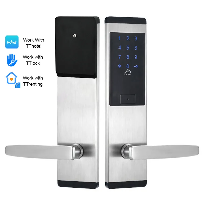 JCBL620 Intelligent Door Lock Bluetooth TTlock app Hotel Electric Combination NFC Card Lock for House
JCBL620 Intelligent Door Lock Bluetooth TTlock app Hotel Electric Combination NFC Card Lock for House