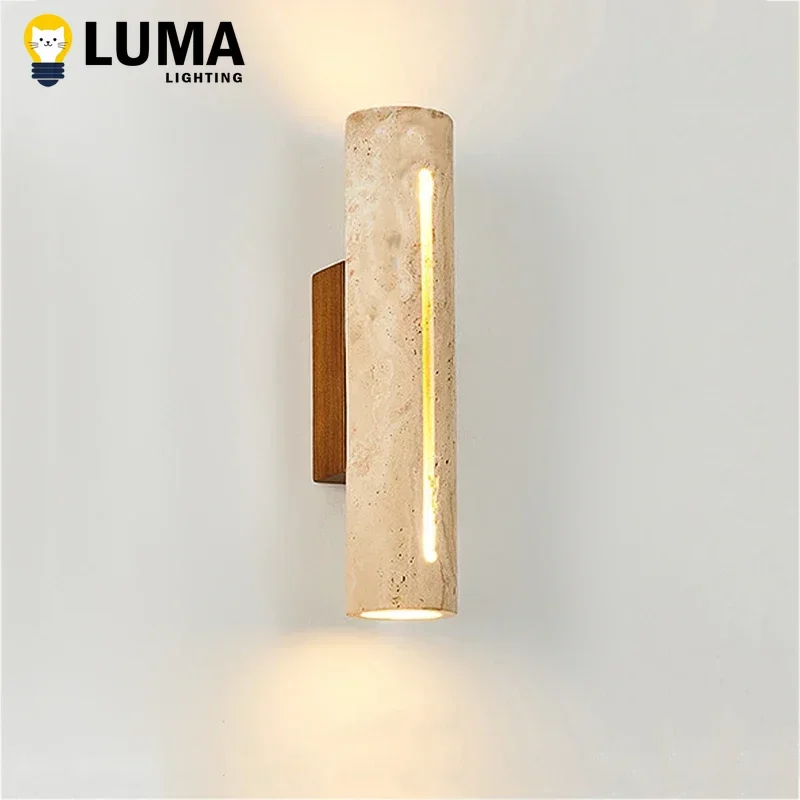 Luma Japanese Yellow Travertine Wall Light Stone Wood Wall Sconce Lamp for LIving Room Bedroom Bedside Corridor Home Decor
Luma Japanese Yellow Travertine Wall Light Stone Wood Wall Sconce Lamp for LIving Room Bedroom Bedside Corridor Home Decor