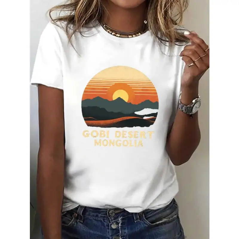 "Gobi Desert Mongolia T-Shirt for Women | Vintage Retro Sunset Graphic Tee | Nature Landscape Travel Gift"
"Gobi Desert Mongolia T-Shirt for Women | Vintage Retro Sunset Graphic Tee | Nature Landscape Travel Gift"