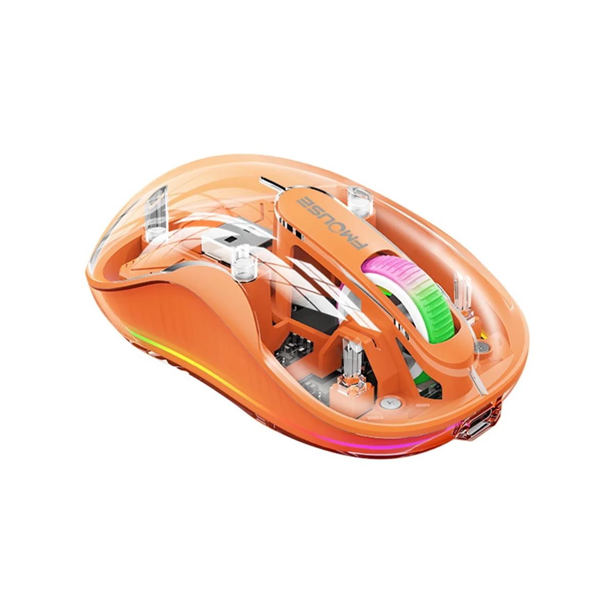 ATP-Wireless Bluetooth Mouse 2.4G USB Transparent Magnetic Rechargeable Mute Mouse with Led Lamp Mouse for Laptop PC F
ATP-Wireless Bluetooth Mouse 2.4G USB Transparent Magnetic Rechargeable Mute Mouse with Led Lamp Mouse for Laptop PC F