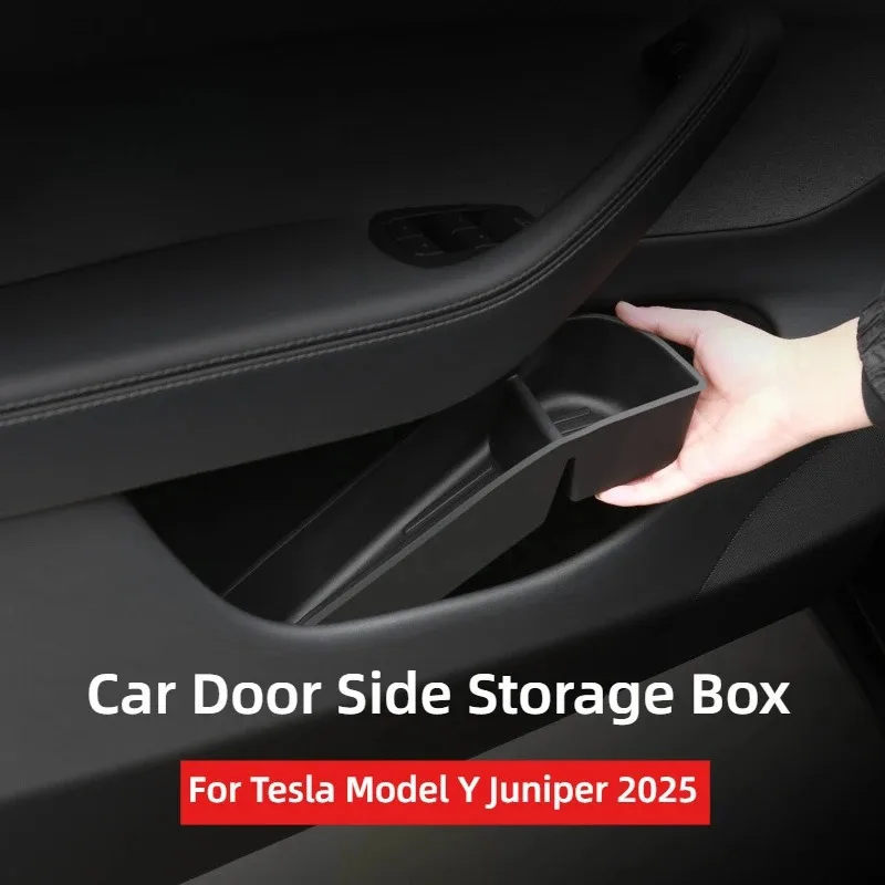 4PCS TPE Side Door Box Trays For Tesla Moldel Y Juniper Model 3 Highland Model Y/3 Door Storage Organizer Front Rear Door Trays
4PCS TPE Side Door Box Trays For Tesla Moldel Y Juniper Model 3 Highland Model Y/3 Door Storage Organizer Front Rear Door Trays