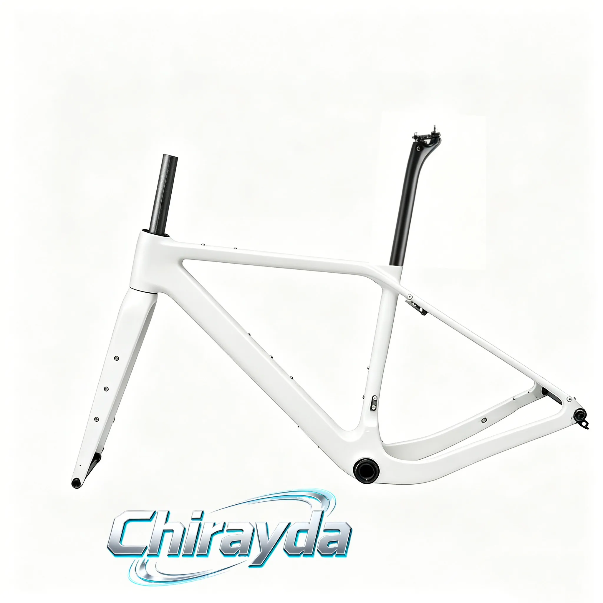 2026 New CHIRAYDA T1100 Toray Carbon Gravel Bike Frameset, Disc Brake, 700*50c, T47 BB UDH Hanger, M Size Only Frame 1250g
2026 New CHIRAYDA T1100 Toray Carbon Gravel Bike Frameset, Disc Brake, 700*50c, T47 BB UDH Hanger, M Size Only Frame 1250g