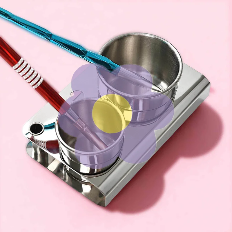 Manicure Acrylic Liquid Powder Disinfectant Cup With Lid Nail Art Tool 2pcs/set Stainless Steel Container Tray Dappen Dish
Manicure Acrylic Liquid Powder Disinfectant Cup With Lid Nail Art Tool 2pcs/set Stainless Steel Container Tray Dappen Dish