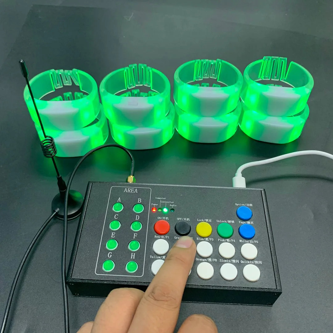 100/1000PCS LED Silicone TPU Bracelets With 24Keys 400 Meters 433.92MHz Remote Control Wristbands for Party DJ Concert Wedding
100/1000PCS LED Silicone TPU Bracelets With 24Keys 400 Meters 433.92MHz Remote Control Wristbands for Party DJ Concert Wedding