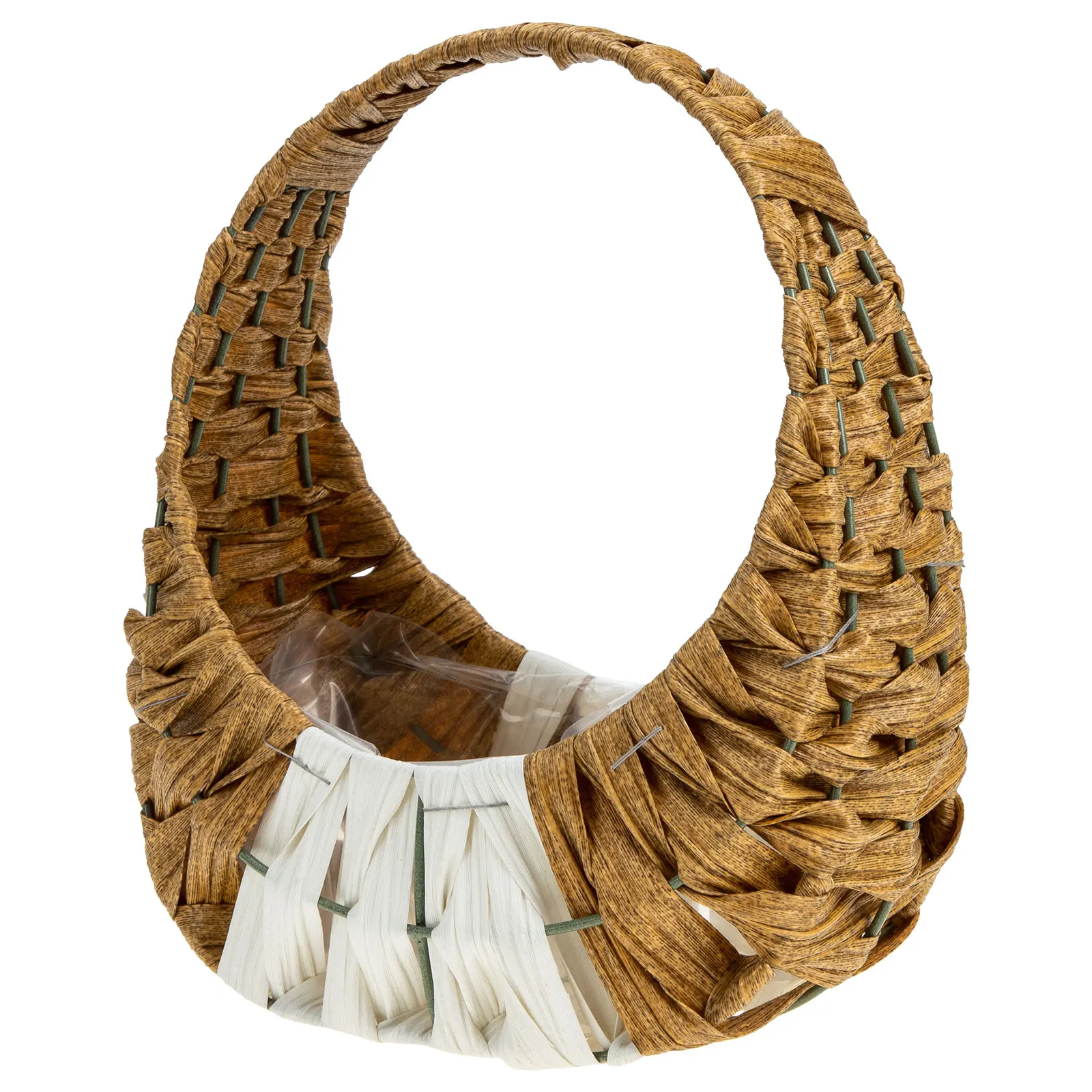 Imitation Rattan Flower Basket Portable Woven Decorative Home Office Plastic H Pastoral Style Dry Arrangement Storage Basket 
Imitation Rattan Flower Basket Portable Woven Decorative Home Office Plastic H Pastoral Style Dry Arrangement Storage Basket