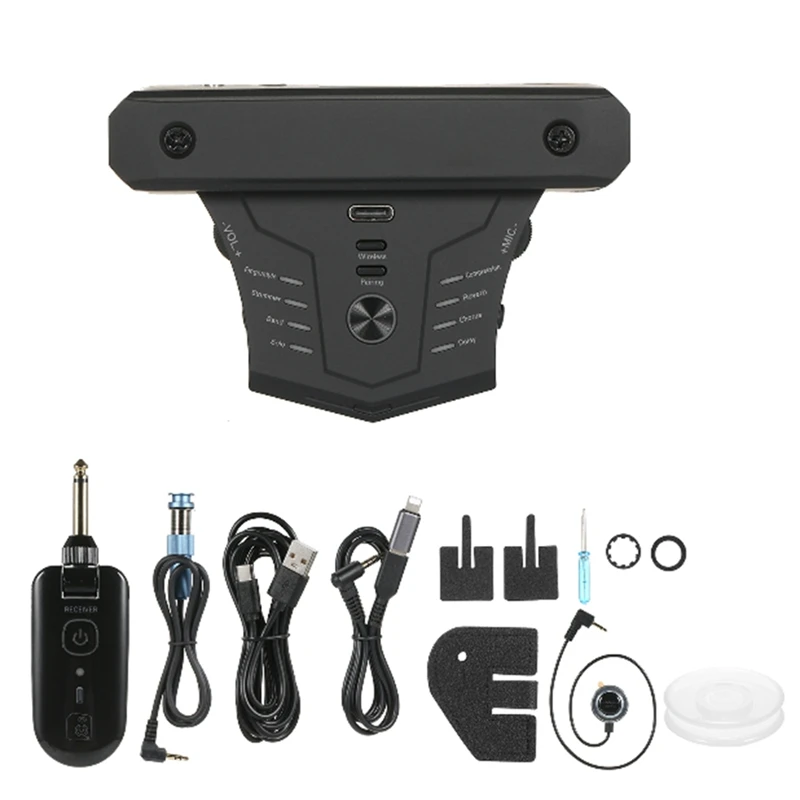 6A-G0 Pro Guitar Preamplifier BT Preamp Pickup Acoustic Chorus Delay Reverb Effect Soundhole Pickup With Receiver
6A-G0 Pro Guitar Preamplifier BT Preamp Pickup Acoustic Chorus Delay Reverb Effect Soundhole Pickup With Receiver