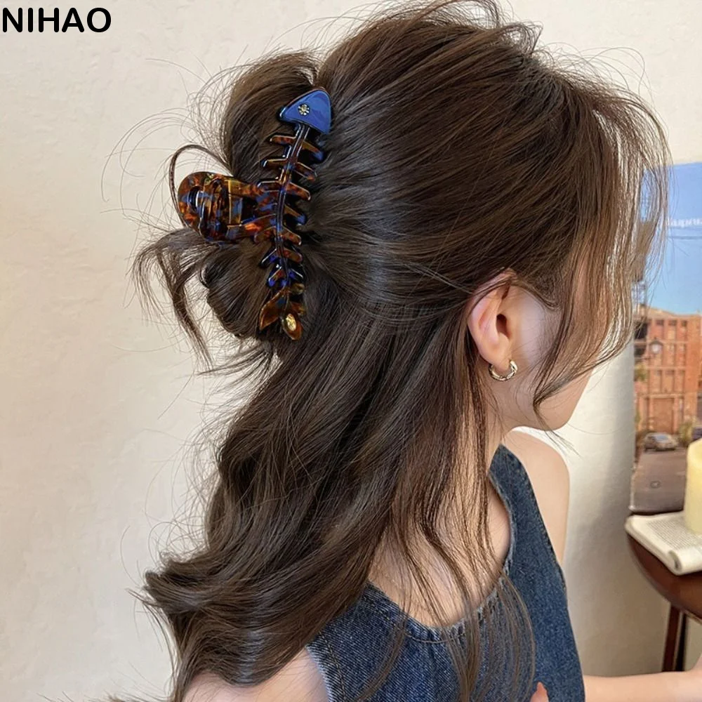 Sweet Hairpin Fish Bone Shaped Hair Claw Acetic Acid Large Animals Hair Clip Korean Style Geometry Acetate Shark Clip Girls
Sweet Hairpin Fish Bone Shaped Hair Claw Acetic Acid Large Animals Hair Clip Korean Style Geometry Acetate Shark Clip Girls