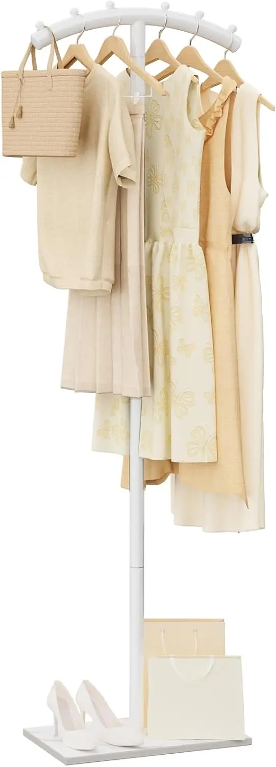 Arcuate Garment Rack, T-shaped Coat Tree Freestanding, Metal Coat Racks, Natural Stable Rock Base, Suitable For Entrance
Arcuate Garment Rack, T-shaped Coat Tree Freestanding, Metal Coat Racks, Natural Stable Rock Base, Suitable For Entrance