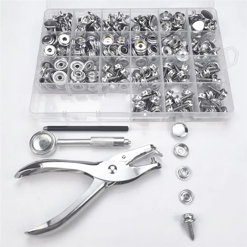 B-T Canvas Snap Kit Marine Grade Stainless Steel Snaps,Screw Snaps,Boat Cover Snaps,Carpet Snap Kit With Setting Tool 314PC
B-T Canvas Snap Kit Marine Grade Stainless Steel Snaps,Screw Snaps,Boat Cover Snaps,Carpet Snap Kit With Setting Tool 314PC