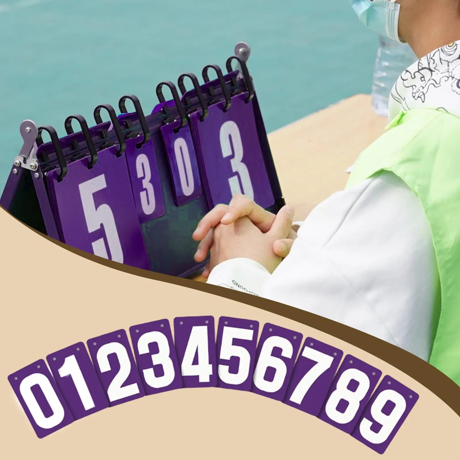 Flip Scoreboard Cards Quick Tracking Waterproof PVC Numbers for Indoor Outdoor Sports Events
Flip Scoreboard Cards Quick Tracking Waterproof PVC Numbers for Indoor Outdoor Sports Events