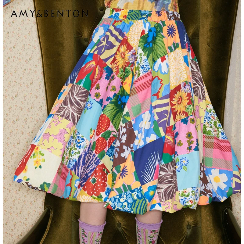 Japanese Style Floral Print splicing Women's Bud Skirt 2025 Autumn New Vintage Elegant Loose Versatile Mid-Length Skirts ladies
Japanese Style Floral Print splicing Women's Bud Skirt 2025 Autumn New Vintage Elegant Loose Versatile Mid-Length Skirts ladies