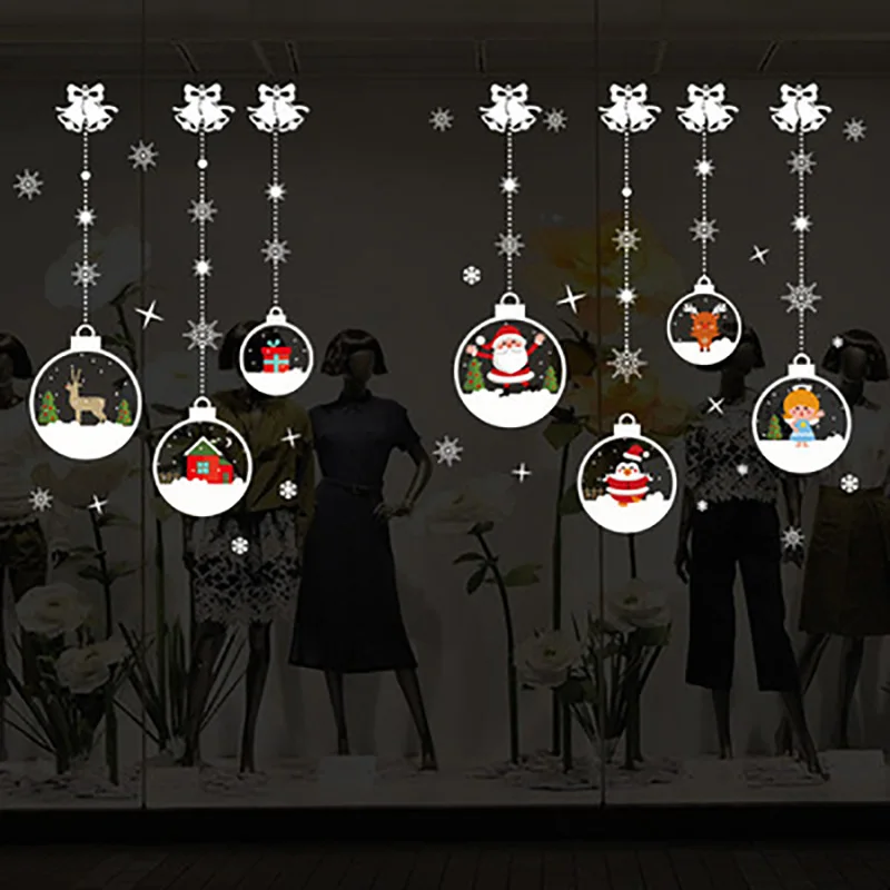 Santa Claus Snowman Elk Christmas Crystal Ball Window Decoration Electrostatic Glue-free Removable Door/Tile/Wall Sticker
Santa Claus Snowman Elk Christmas Crystal Ball Window Decoration Electrostatic Glue-free Removable Door/Tile/Wall Sticker