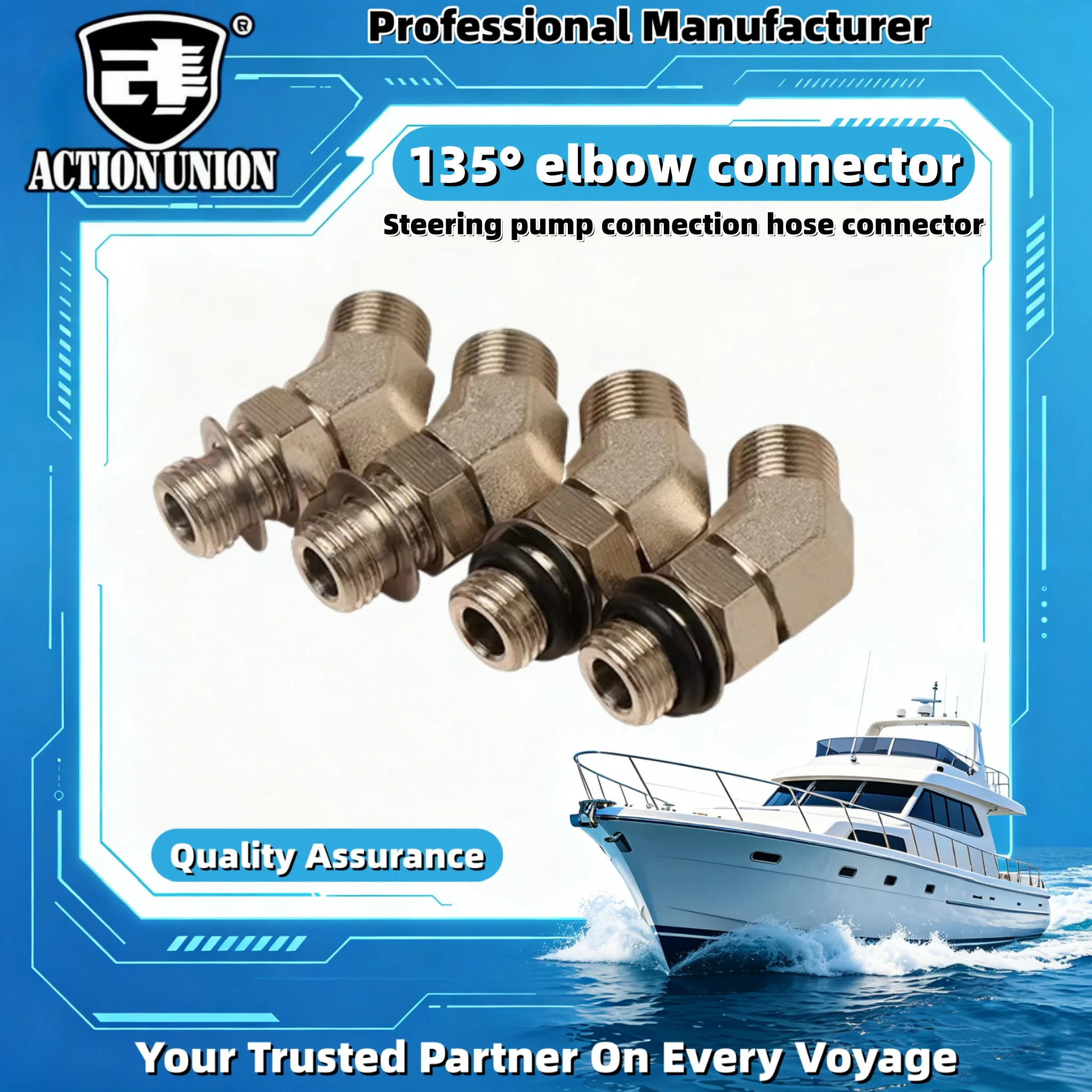 135-degree stainlesssteeldurable threaded elbow hydraulic connector,oil pump hose connector,suitable for hydraulic steeringpump
135-degree stainlesssteeldurable threaded elbow hydraulic connector,oil pump hose connector,suitable for hydraulic steeringpump