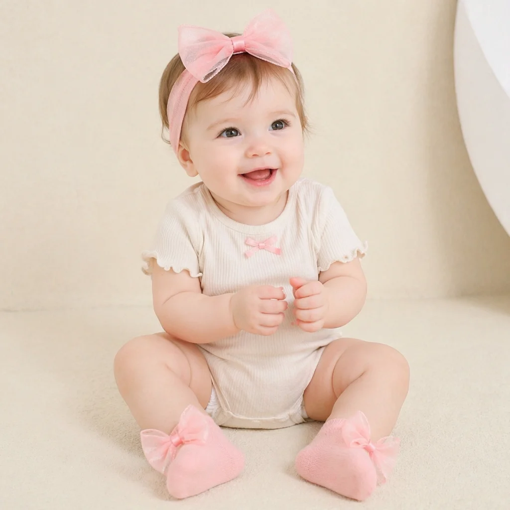 2Pcs/Set Baby Girls Tulle Bow Headband Anti-slip Socks Newborn Elastic Hairband Infant Non-slip Socks Baby Shower Gift
2Pcs/Set Baby Girls Tulle Bow Headband Anti-slip Socks Newborn Elastic Hairband Infant Non-slip Socks Baby Shower Gift