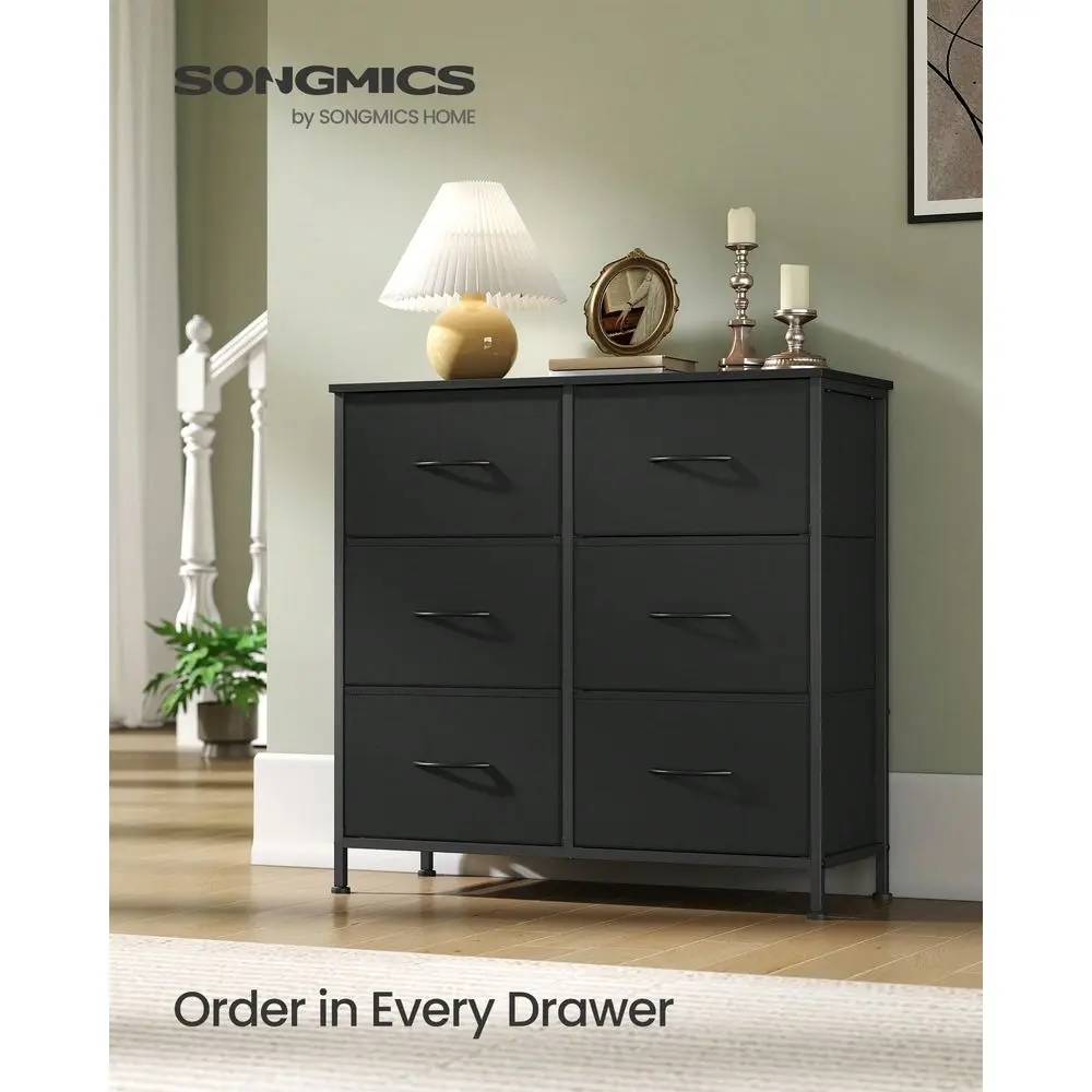 Dresser For Bedroom, Chest Of Drawers, TV Stand, Steel, MDF, 6 NonWoven Fabric Drawers, Storage Organizer Unit, Closet, Entrywa
Dresser For Bedroom, Chest Of Drawers, TV Stand, Steel, MDF, 6 NonWoven Fabric Drawers, Storage Organizer Unit, Closet, Entrywa