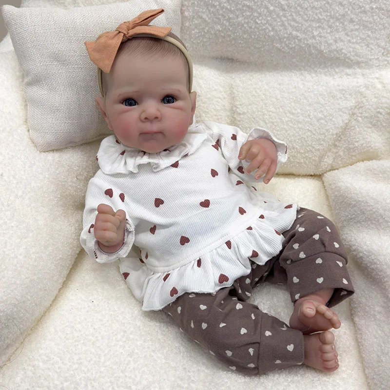 45cm Soft Body Reborn Baby Doll 100% Handmade 3D Skin Bettie with Visbile Veins Collectible Art Doll Christmas Gift
45cm Soft Body Reborn Baby Doll 100% Handmade 3D Skin Bettie with Visbile Veins Collectible Art Doll Christmas Gift