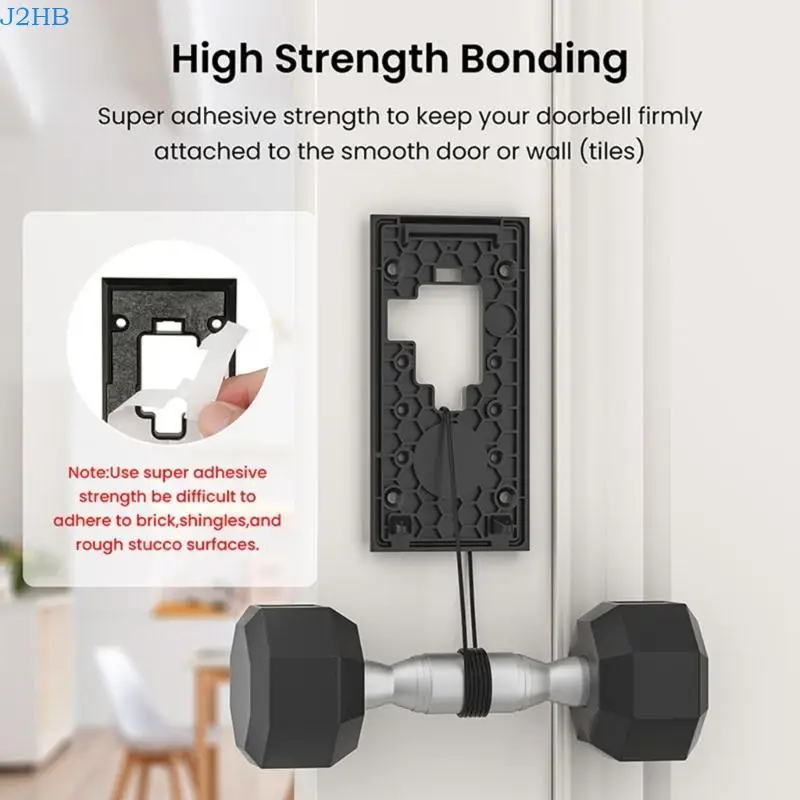 J2HB Plastic Adhesive Doorbell Mount Accessory With Video Doorbell 3 and 4
J2HB Plastic Adhesive Doorbell Mount Accessory With Video Doorbell 3 and 4