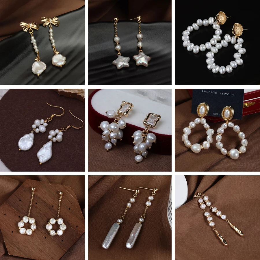 Французские винтажные серьги-подвески в стиле барокко с натуральным пресноводным жемчугом в форме лепестков, оригинальный дизайн, крючки из серебра S925.
Французские винтажные серьги-подвески в стиле барокко с натуральным пресноводным жемчугом в форме лепестков, оригинальный дизайн, крючки из серебра S925.