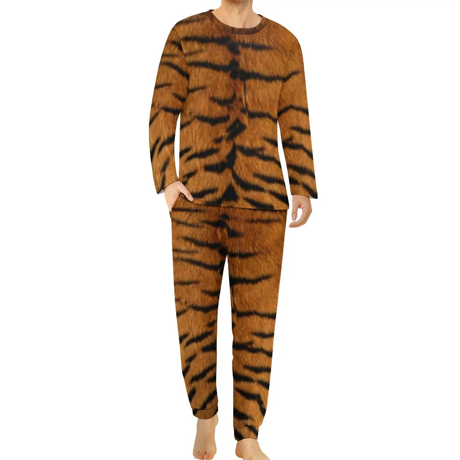 Tiger Print Pajamas Autumn 2 Pieces Animal Skin Pattern Kawaii Pajama Sets Man Long Sleeve Sleep Graphic Sleepwear Big Size 5XL
Tiger Print Pajamas Autumn 2 Pieces Animal Skin Pattern Kawaii Pajama Sets Man Long Sleeve Sleep Graphic Sleepwear Big Size 5XL