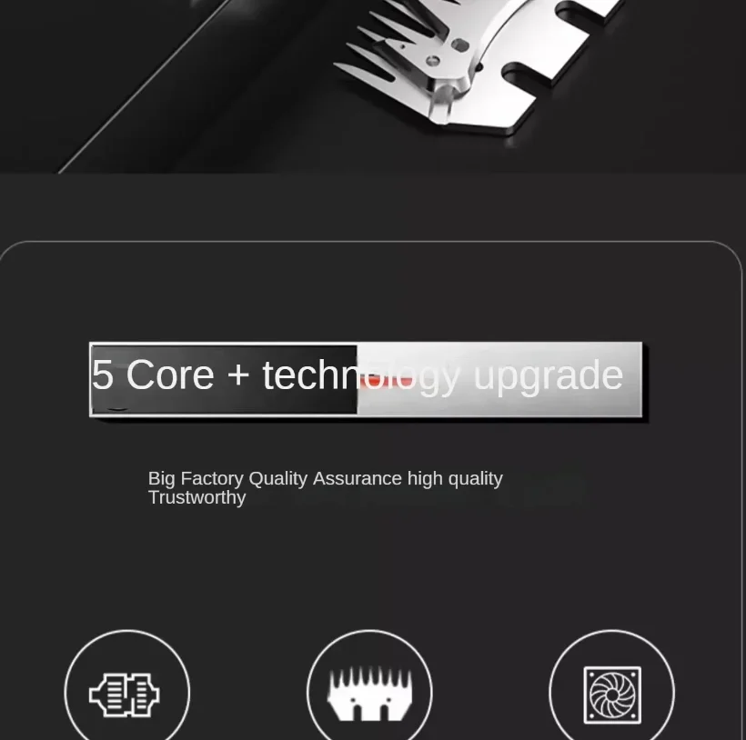 Мощная электрическая машина для стрижки овец 220 В с высокоскоростными режущими лезвиями CJA
Мощная электрическая машина для стрижки овец 220 В с высокоскоростными режущими лезвиями CJA