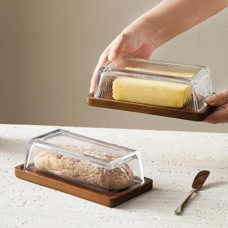 Creative Cheese Butter Plate Rectangular Wooden Tray Glass Cover Storage Box Cake Dessert Bread Dim Sum Plate Table Tableware
Creative Cheese Butter Plate Rectangular Wooden Tray Glass Cover Storage Box Cake Dessert Bread Dim Sum Plate Table Tableware