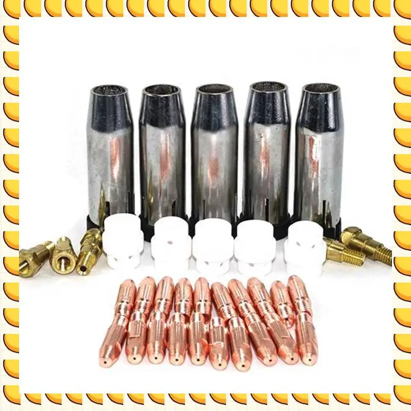 BAAU 35Pcs 24KD Welding Torch Consumable 1.0Mm MIG Torch Gas Nozzle Tip Holder Gas Diffuser For MIG Welding Machine
BAAU 35Pcs 24KD Welding Torch Consumable 1.0Mm MIG Torch Gas Nozzle Tip Holder Gas Diffuser For MIG Welding Machine