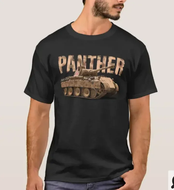 Panzer WWII German Army Panther Medium Tank T-Shirt 100% Cotton O-Neck Short Sleeve Casual Mens T-shirt Size S-3XL
Panzer WWII German Army Panther Medium Tank T-Shirt 100% Cotton O-Neck Short Sleeve Casual Mens T-shirt Size S-3XL